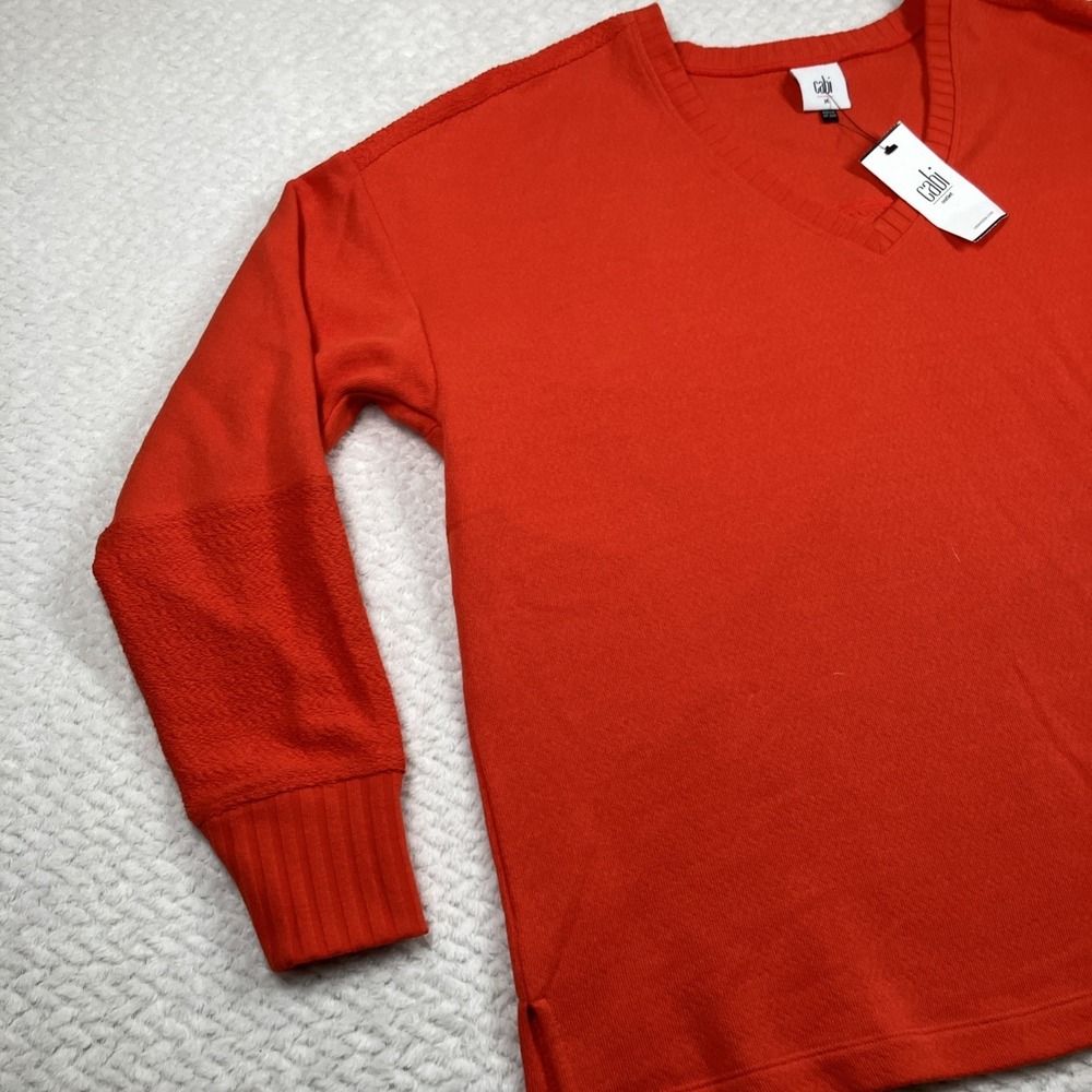 NWT Cabi Capri Sweatshirt Top Coral Capsule Casual MSRP $109 - Picture 6 of 12